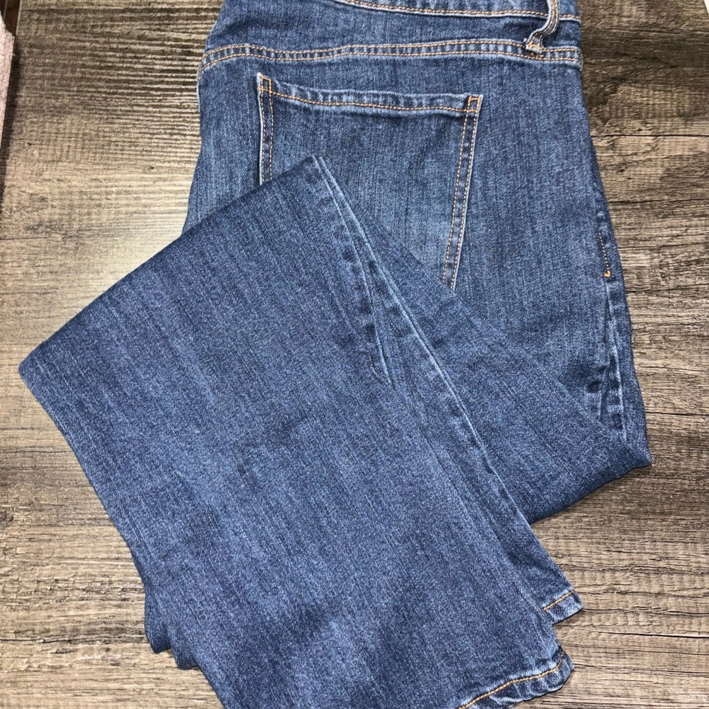 Old Navy Blue Boyfriend Jeans with Distressed Details
